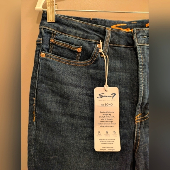 Seven7 Jeans 10 NWT High Rise Straight Leg - Picture 4 of 7